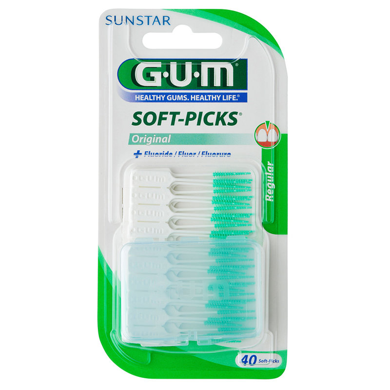 GUM® Soft Picks® regular zobu kociņi 40 gab.