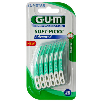 GUM® Soft Picks® Advanced Regular zobu kociņi 30 gab.
