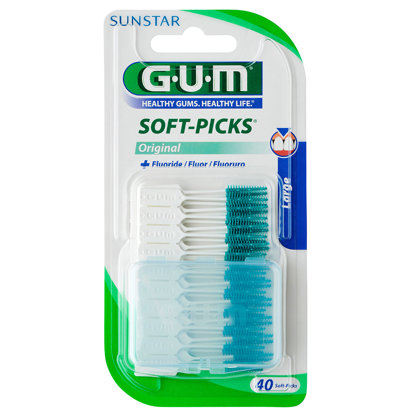 GUM® Soft Picks® Large zobu kociņi 40 gab.